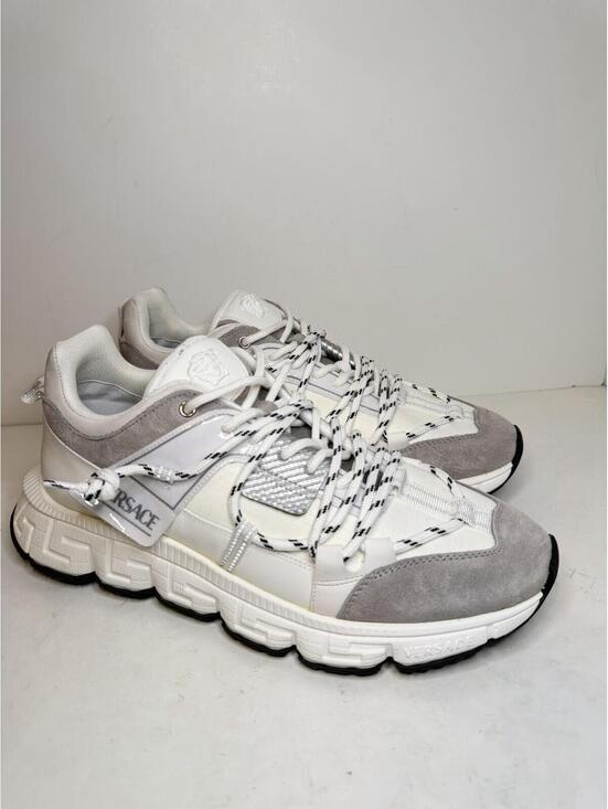 Versace Trigreca Sneakers White Grey Low Top EU 46.5 US 13.5 main image 6
